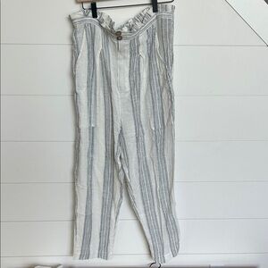Free People Striped Swim Coverup - White and Gray